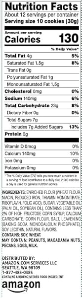 AMAZON GROCERY, ANIMAL COOKIES, 13 OZ
