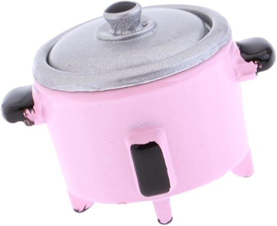 Amazon キッチン ライフシーン飾り 1 12スケール ドールハウス 電気炊飯器モデル ミニチュア 5カラ ピンク 家具 おもちゃ