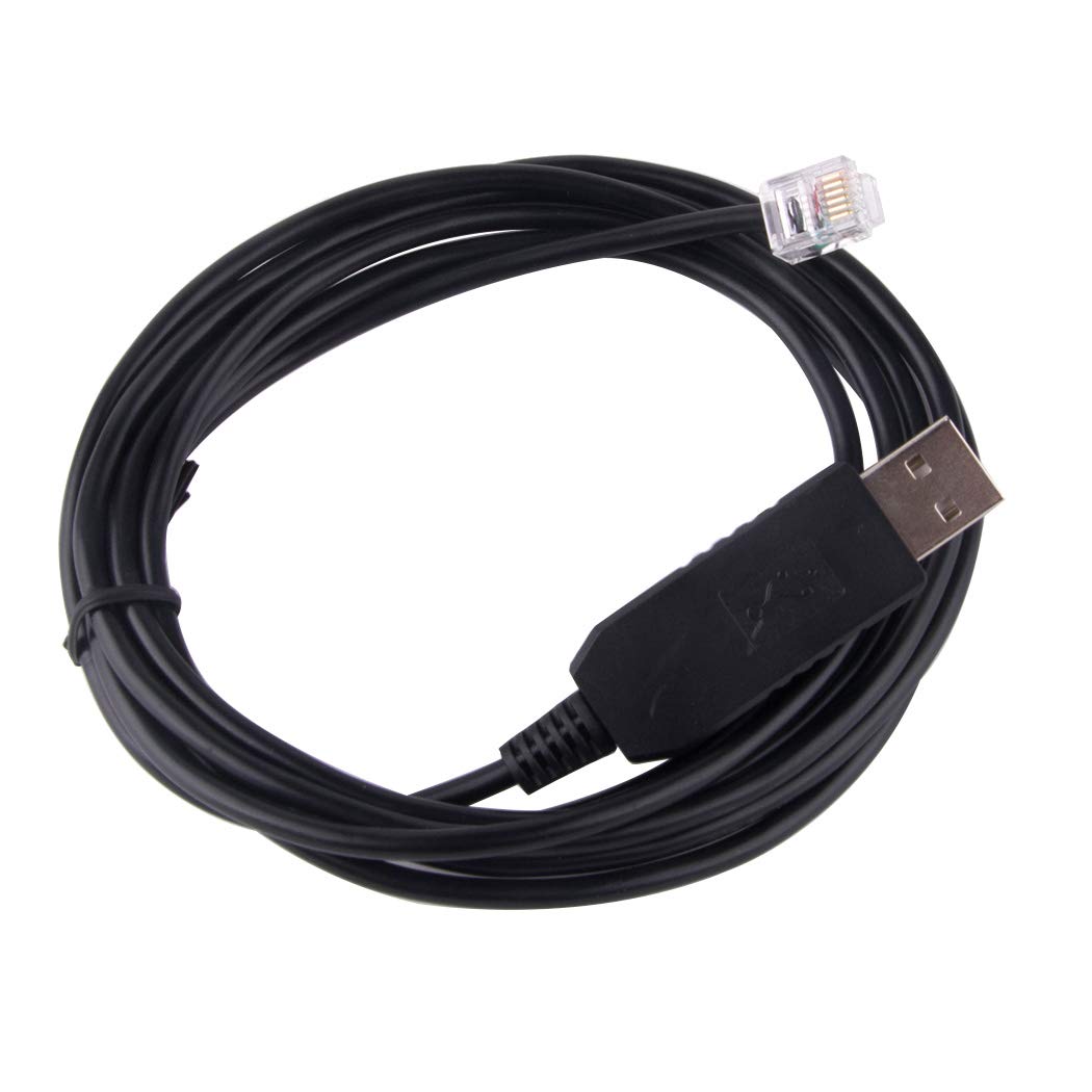 usangreen USB DB9 RS232 to RJ11 RJ12 Serial Cable for Stepper Motor DM432C DM442 DM556 Leadshine Servo 6FT (USB to RJ12 (With FTDI Chip))