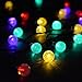 Solar String Lights, EveShine 19.7 ft 30 LED Outdoor Solar Powered Crystal Ball Globe String Lights for Garden, Path, Patio, Yard, Home, Halloween, Chrismas Tree, Parties