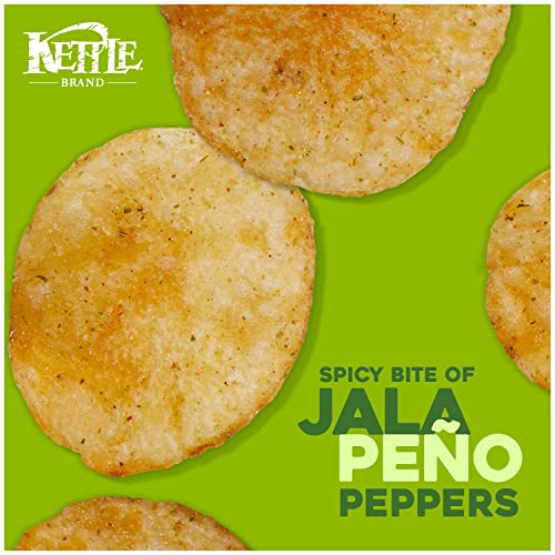 Kettle Brand Potato Chips, Jalapeno Kettle Chips, Snack Bag, 1.5 Oz (Pack of 24) Pricepulse