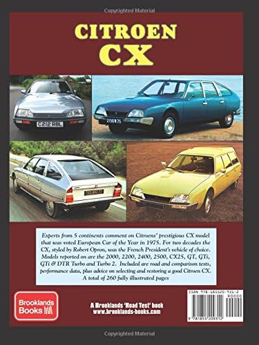 Citroen Cx 2000 2200 2400 2500 Cx25 Gt Gti Gti Dtr Turbo Turbo 2 Athena Familiale Pallas Reflex Prestige Super Safari A Brooklands Road Test Portfolio Clarke R Amazon Se Books