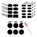 Vorey Chalkboard Labels, 100 Premium Reusable Chalkboard Stickers Label with 2 Erasable Chalk Marker for Spice Jars, Parties,Craft Rooms, Weddings and Organize Your Home and Kitchen