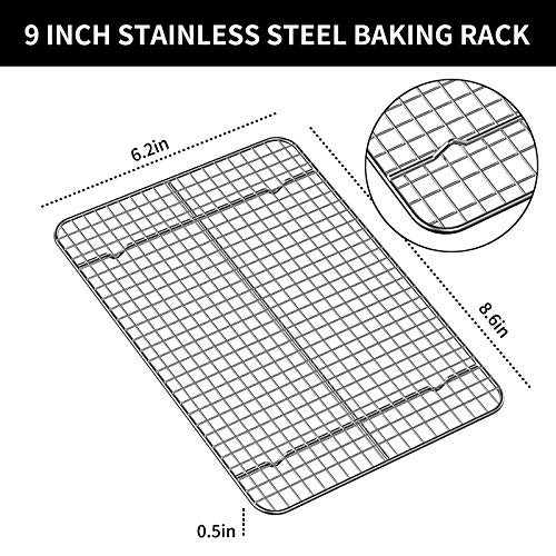Baking Sheet with Silicone Mat, Umite Chef 9 nch Cookie Sheet Baking
