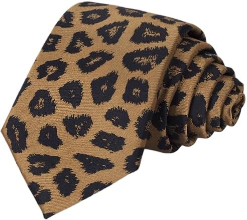 Amazon.com: Leopard Animal Print Skinny Tie : Clothing, Shoes