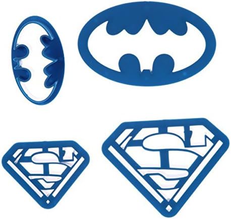 Batman Superman Cookie Cutters DIY Cake Decorating Mold Cookie Cutters Biscuit Baking Tools (Set of 4)