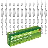 Bird Scare Rods Owl Decoy Bird Repellent [Stop Woodpeckers, Pigeons] Keep Away Pests with Outdoor Repeller Device in Garden or Yard [Scares Many Animals] Works with Tape, Spikes, Ultrasonic and Spray