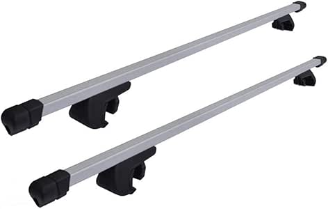 Amazon.com: HANSCOSTAR 2pcs 48" Aluminum Silver Roof Rack Cross Bar w