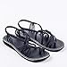 Plaka Palm Leaf Flat Summer Sandals for Women | Perfect for the Beach Walking & Dressy Occasions | Black | Size 7