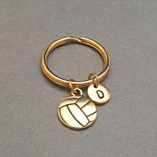 Volleyball keychain, volleyball charm, sports keychain