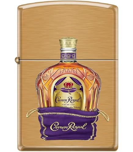 Amazon.com: Zippo Crown Royal Logo and Bottle Black Matte Pocket