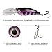 Shelure Minnow Fishing Lures for Bass Trout Sinking Crankbaits Jerkbaits Saltwater Hard Lure (A1 Series)