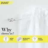 Zuvo White Net Curtain Wire with Hooks and Eyes 3 m Extra Strong Kit view 5