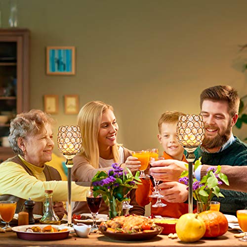 6 Crystal+Holders+Tealight+Centerpieces+Decorations