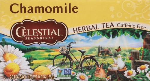 CELESTIAL SEASONINGS HERBAL TEA, CHAMOMILE, 20 COUNT