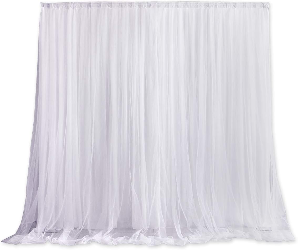 Scspecial 6 5ft X 6 5ft Tulle Photography Backdrop Amazon Co Uk