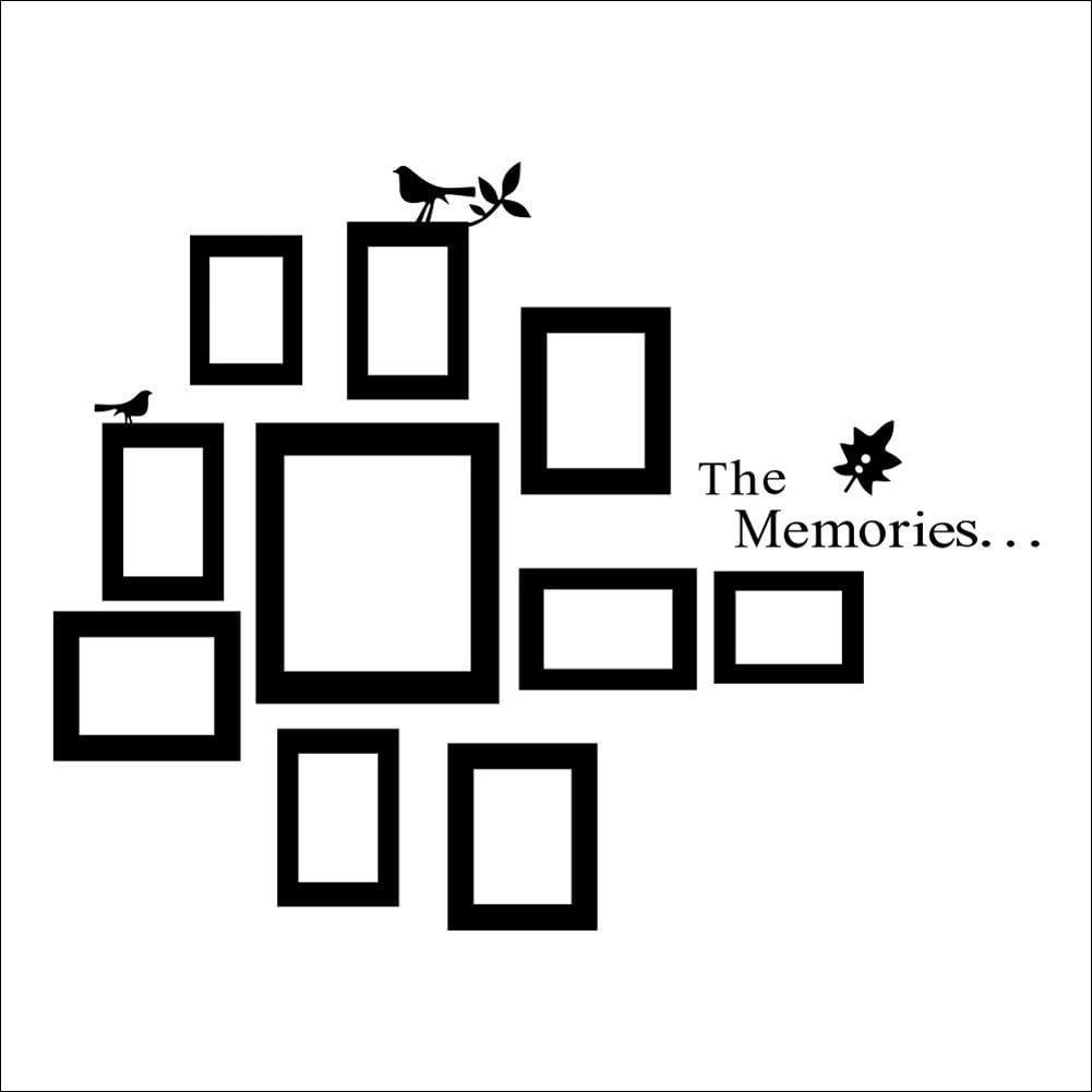 Pictures Photo Frame The Memories Quote Wall Sticker Decor Rub