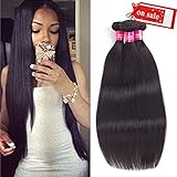 USOFT 8A Grade Brazilian Virgin Hair 1-4 Bundles Natural Color 100% Unprocessed Brazilian Virgin Hair Soft and No Tangle