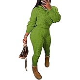 Nimsruc Knit Two Piece Outfits For Women Sweater Sets