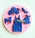 Yunko 5 Hole Cinderella's Ball Silicone Fondant Cake Decoration Mold Candy Chocolate Mold Pumpkin Carriage Castle Crystal Shoes