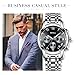 Watch,Mens Watches,Mens Fashion Stainless Steel Casual Waterproof Chronograph Quartz Wrist Watch