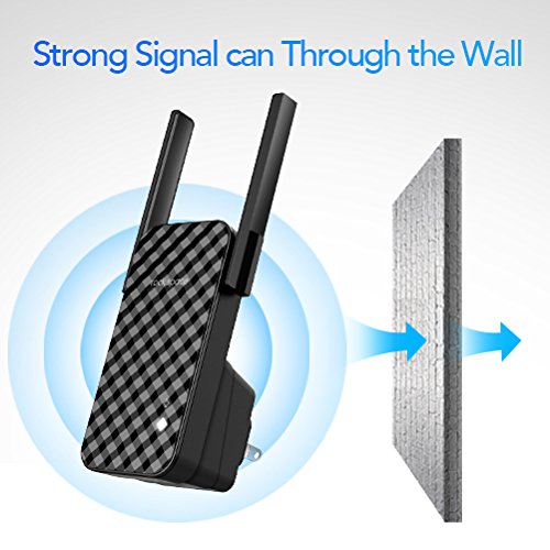 WiFi Range Extender - 300Mbps WiFi Repeater Wireless Signal Booster, 1615 sq.ft (40 ft Range) 360 Degree Full Coverage N300 WiFi Range Extender Repeater. No Dead Zone, Simple Operation WiFi Extender.