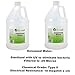 Ecoxall Chemicals - Number 1 - Highly Effective Multi-Purpose - Deionized Water - 2 Pack - 1 Gallon Bottle Jug - 128fl oz Purified Water Solution - UV Treated - Scientific Grade
