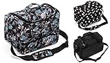 Kenley Professional Hairdressing Hair Salon Styling Tools Carry Case Bag Organizer - Midnight Flowers