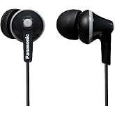 Panasonic Wired Earphones 3.5 mm Jack Black (RP-HJE125E-K)