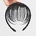 Lurrose Front Hair Bangs Wig Headband Braids Hair Accessories (Black)thumb 3