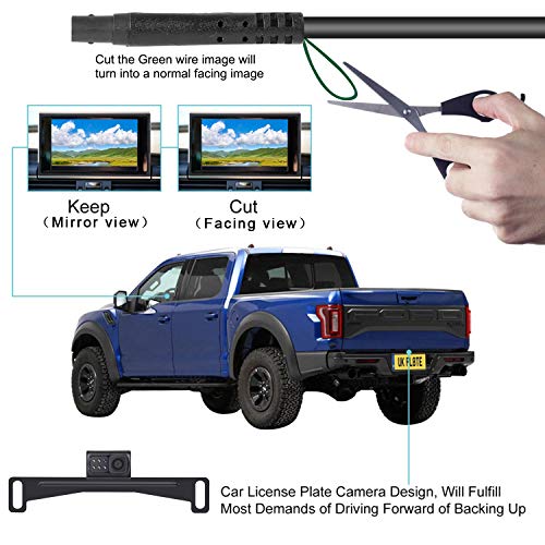image for LeeKooLuu Reverse/Rear View Camera and Mirror Monitor Kit Only Wire Si