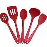 Silipro Premium Silicone Utensil Set With Solid Nylon Core, 5 Piece