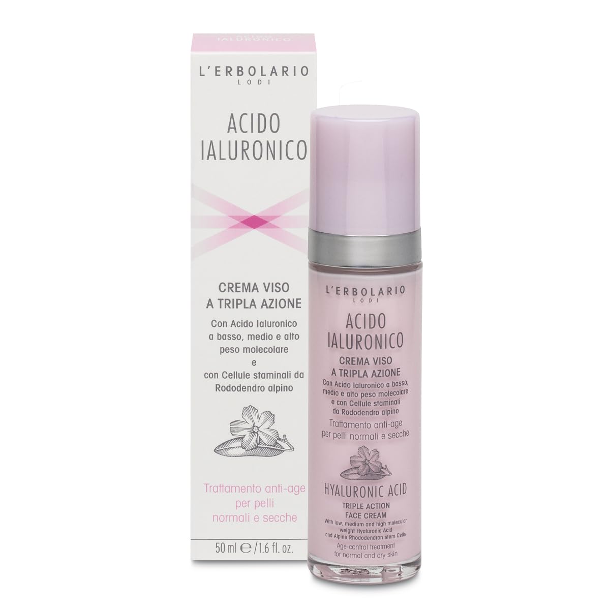 L'Erbolario Hyaluronic Acid Face Cream for Normal and Dry Skin