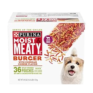 Purina Moist & Meaty Burger with Cheddar Cheese Flavor Adult Dry Dog Food