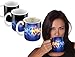 Cortunex Morphing Coffee Mug. 11 Ounce. Changing Color Mug For Wife Or Husband Ceramic Heat Sensitive Color Changing Coffee Mug. Novelty Heat Sensitive Mug With 2 Love Couple Hearts Great Gift Idea