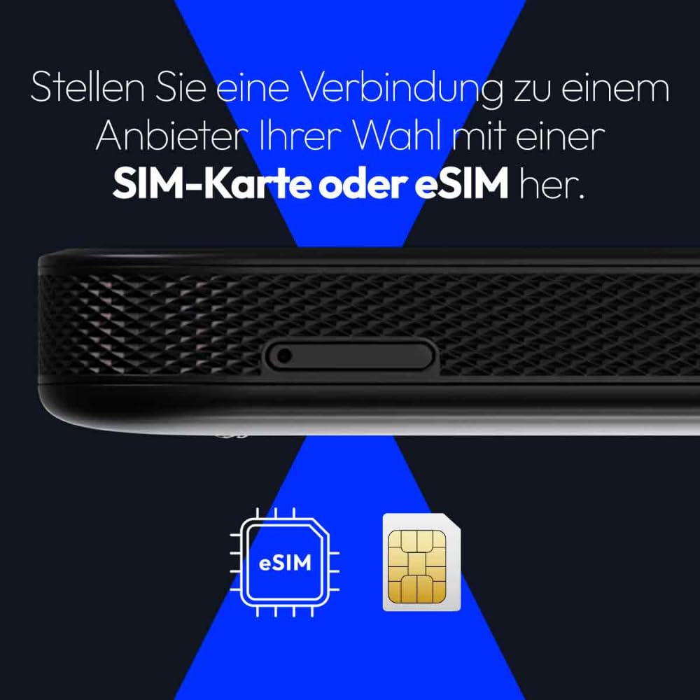 NETGEAR Nighthawk M7 | Mobiler WLAN-Router 5G mit eSIM | Tragbarer WiFi-Hotspot mit physischem SIM-Slot kompatibel mit jedem Anbieter. | 5G/4G/LTE | WiFi 7 | bis zu 3,6 Gbit/s | MH7150 3