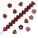 Czech Glass Beads Flower Beadcaps 6x4.5mm 'Siam Ruby Vega' (50)