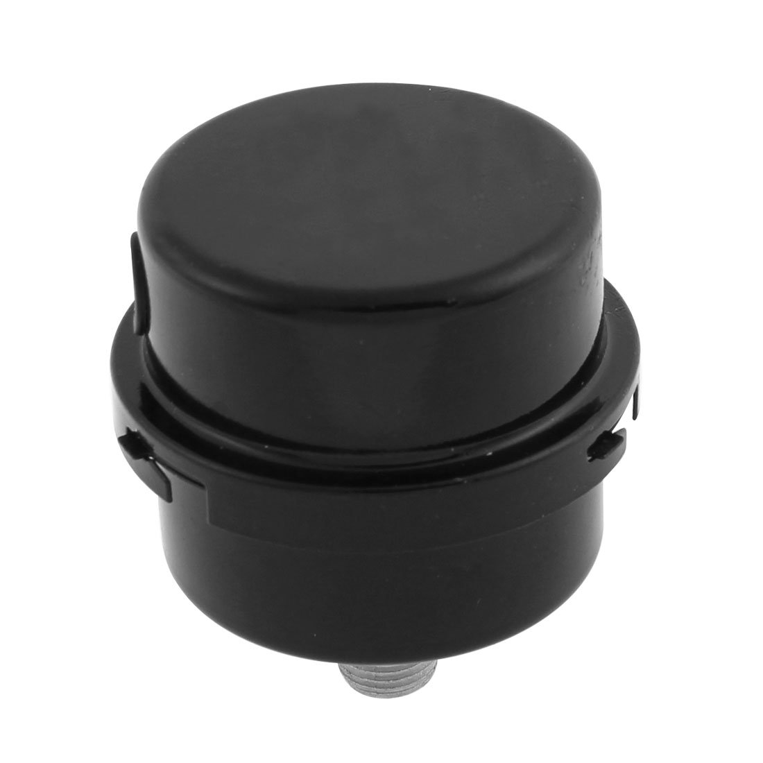 Sourcingmap Air Compressor 12mm Male Thread Round Exhaust Filter Muffler Black
