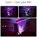 Diateklity Night Light Projector With Aurora Colorful Diamond LED, Music Player - Used as Baby Nursery, Bedroom Night Light, Romantic Gift (White)