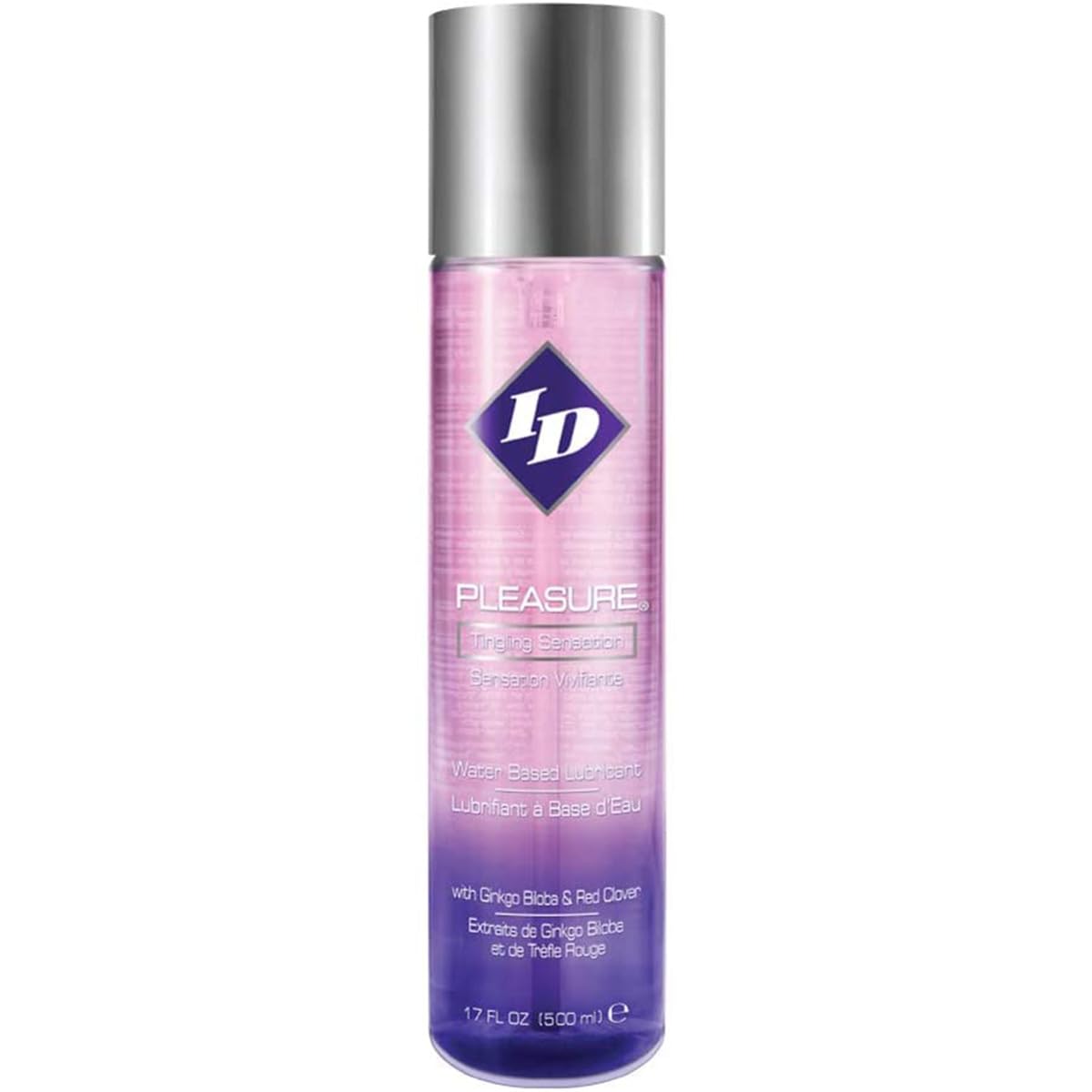 ID Pleasure Lube Water Based Unflavoured 500ml - ID Lubricants Premium Tingling Lubrication for Easy Sex and Lubes Private Sexual