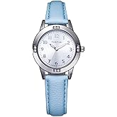 TUOTISI Girls Watch - Teen Student Watches for Women, Simple Japanese Movement, Casual Leather Band, Waterproof Ladies Watches for Small Wrists, Ages 11-15