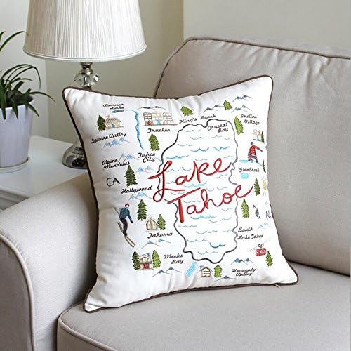 Connie Frank Exquisite embroidery happy tree fresh garden sofa cushions cushion cotton pillow car cushion minimalist