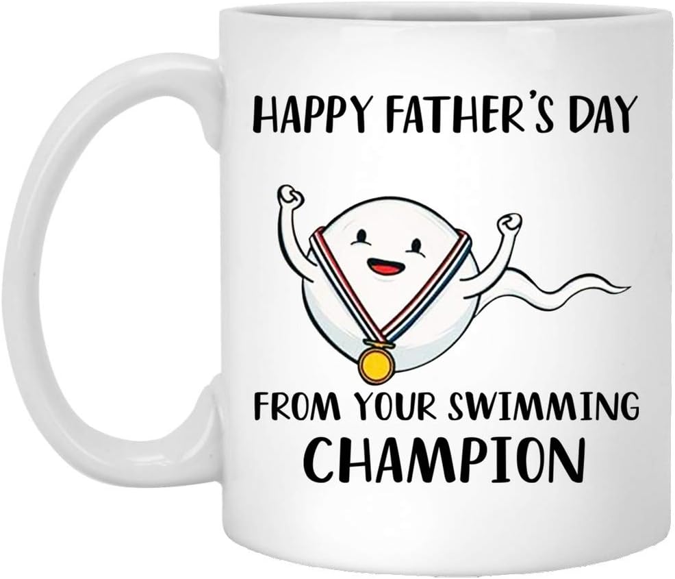 Amazon Com Happy Father S Day From Your Swimming Champion Coffee Mug 11 Oz Best Gift For Father Gift For Dad Gift For Father Day Kitchen Dining