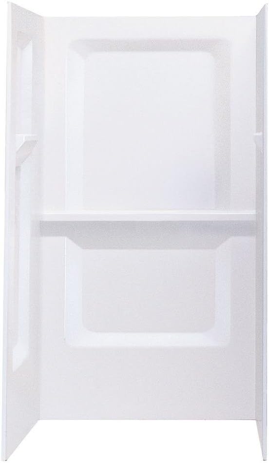 Mustee 736WHT Durawall Shower Wall Surround Side and Back Panels, White