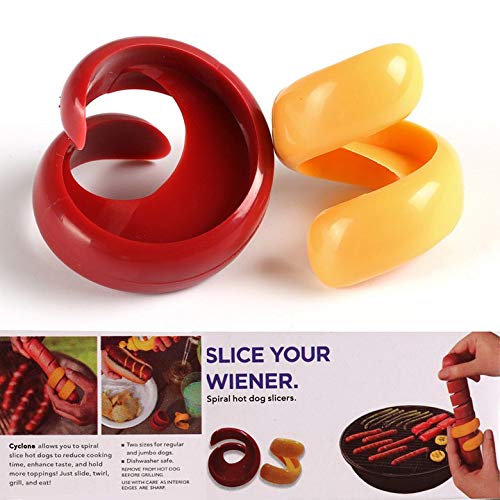 Sausage Cutter Food -Grade Plastic Sausage Cutter Spiral Hot Dogs Slicer