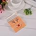 Souarts Christmas Self Adhesive Cookie Bakery Biscuit Candy Bag Lost Elk Roasting Gift Treat Pack of 50pcs