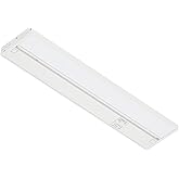 LAGOM Halo Under Cabinet Light, 12‑Inch Hardwired Dimmable LED, 2700K/4000K/5000K, Power Cord Sold Separately, White, UC0112W