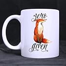 Funny High Quality Funny Fox Mug - Zero Fox Given Coffee Mug or Tea Cup,Ceramic Material Mugs,White 11oz