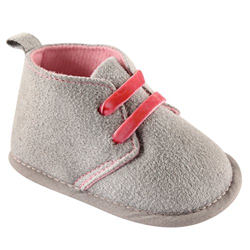 Luvable Friends Girl's Desert Boots (Infant), Grey, 6-12 Months M US Infant