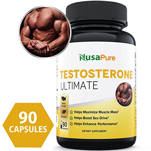 Powerful Testosterone Booster: Testosterone Ultimate with Tribulus Terrestris, Longjack, Horny Goat Weed and More: Boosts Testosterone, Energy, and Stamina: Money Back Guarantee